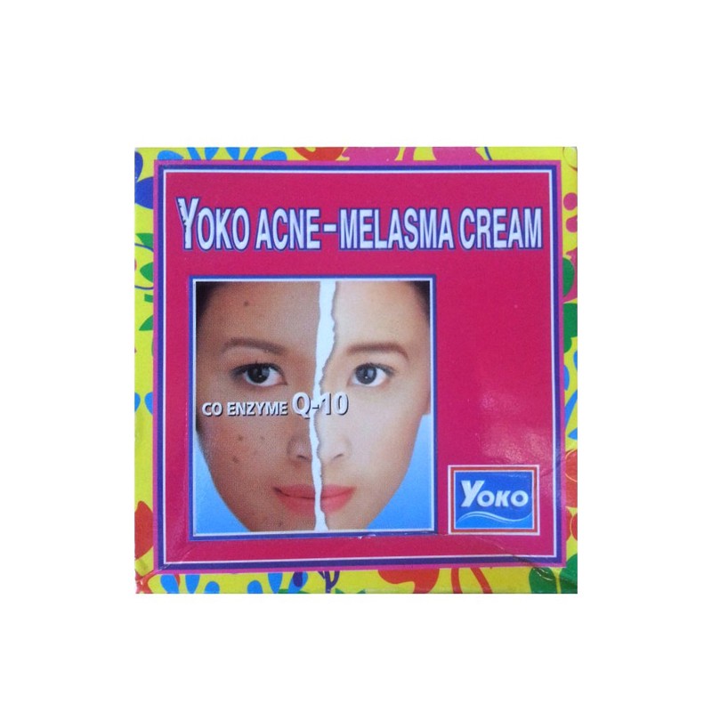 [YOKO] Крем для лица от пигментации и прыщей с КОЭНЗИМОМ Q10 Yoko face cream for pigmentation and acne with