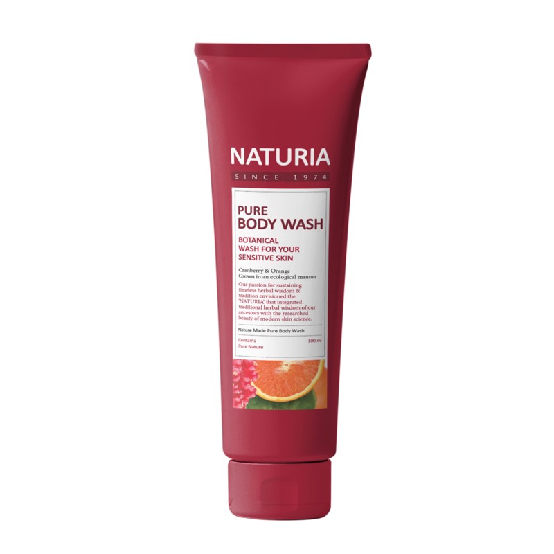 [NATURIA] [NATURIA] Гель для душа КЛЮКВА/АПЕЛЬСИН Pure Body Wash (Cranberry & Orange), 100 мл