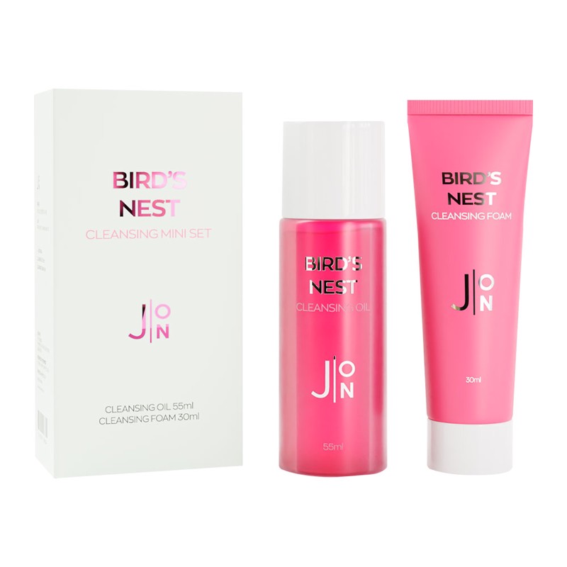 [J:ON] BIRD'S NEST CLEANSING MINI SET Набор миниатюр для очищения кожи лица ЛАСТОЧКИНО ГНЕЗДО, 30 мл / 50 м