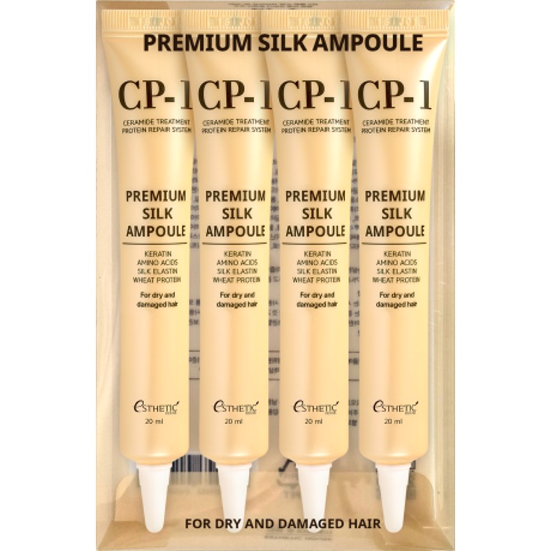 [ESTHETIC HOUSE] НАБОР Сыворотка для волос ПРОТЕИНЫ ШЕЛКА CP-1 Premium Silk Ampoule, 20мл*4шт