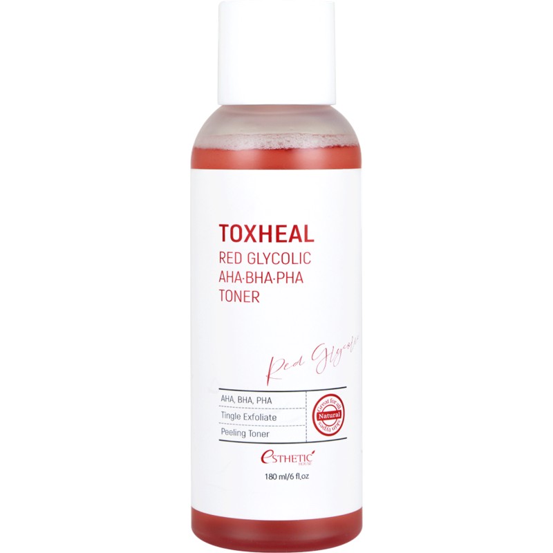 [ESTHETIC HOUSE] Тонер для лица TOXHEAL RED GLYCOLIC AHA, BHA, PHA TONER, 180 мл