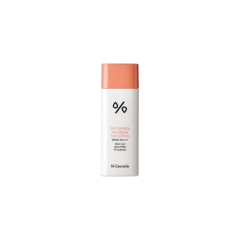 [DR. CEURACLE] Лосьон для лица солнцезащитный 5 АЛЬФА КОНТРОЛЬ Dr. Ceuracle 5α Control No Sebum Sun Lotion SPF50+ P