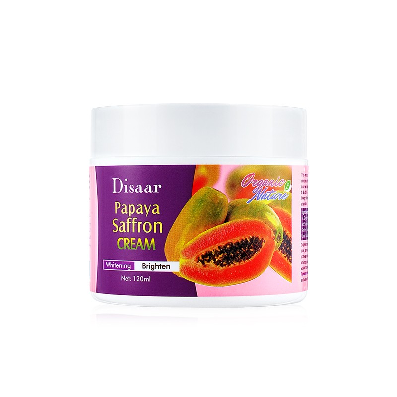 [DISAAR] Крем для лица и тела ЭКСТРАКТ ПАПАЙИ И ШАФРАНА увлажняющий Papaya & Saffron Moisturizing Cream, 120