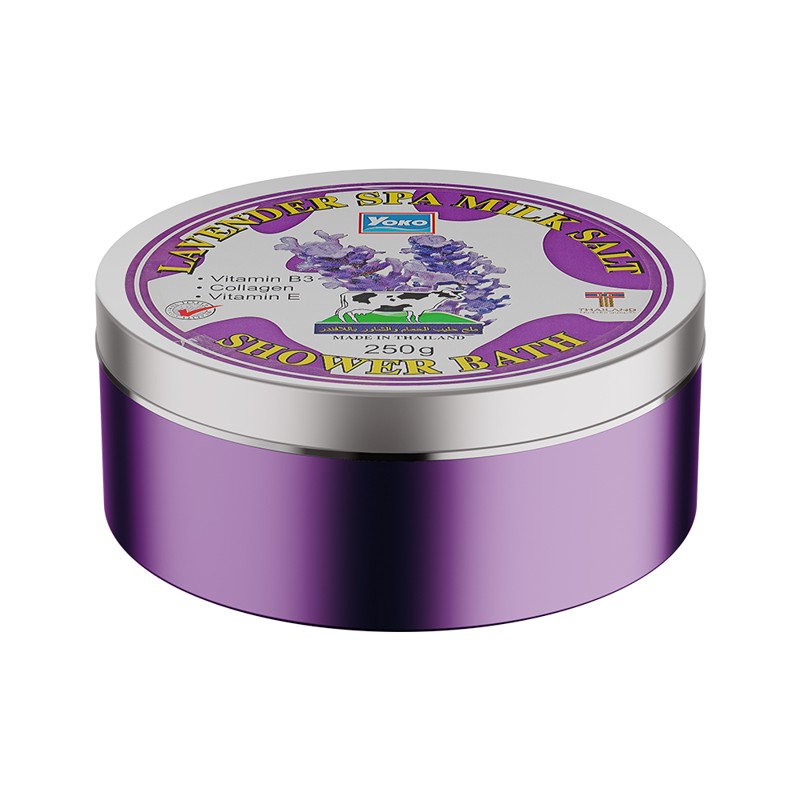 [YOKO] Скраб солевой ЛАВАНДА И МОЛОКО lavender spa milk salt shower bath, 250 гр