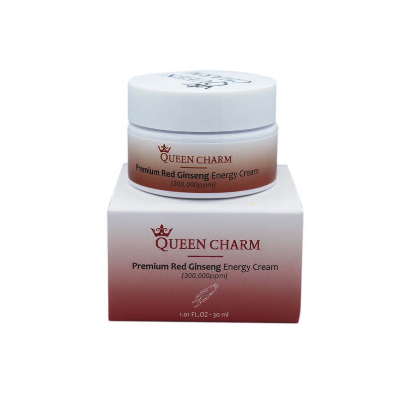 [QUEENCHARM] Крем для лица омолаживающий ЭКСТРАКТ КРАСНОГО ЖЕНЬШЕНЯ 30% Premium Red Ginseng Energy Cream, 30 мл