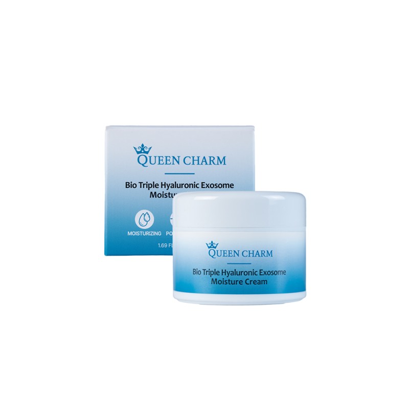 [QUEENCHARM] Крем для лица ЭКЗОСОМЫ ГИАЛУРОНОВОЙ КИСЛОТЫ Bio Triple Hyluronic Exosome, 50 мл