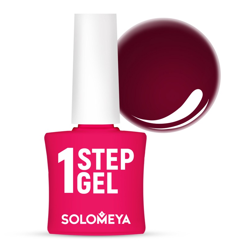 [SOLOMEYA] Гель-лак для ногтей однофазный ЕЖЕВИКА 21 Solomeya One Step Gel BlackBerry 21, 1 шт.
