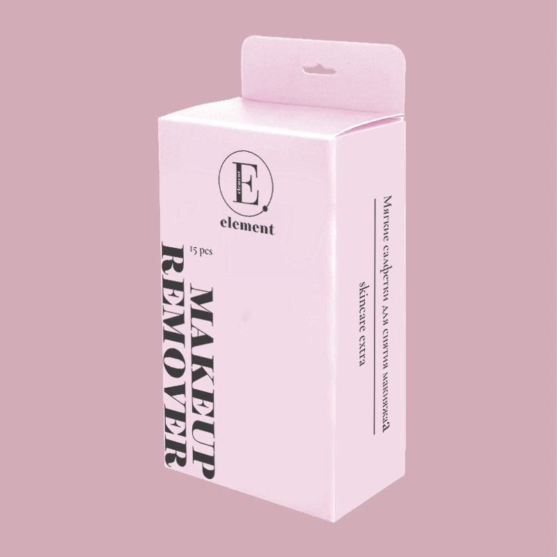 [ELEMENT] Салфетки для снятия макияжа МЯГКИЕ Makeup Remover, 15 шт