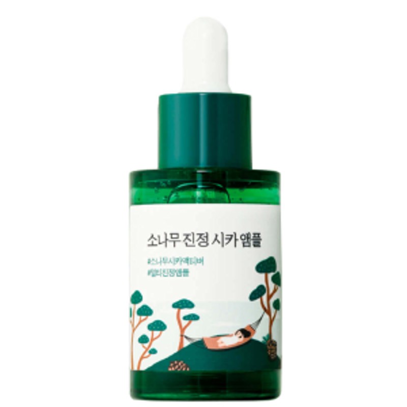 [ROUND LAB] Сыворотка для лица ампульная СОСНА / ЦЕНТЕЛЛА Round Lab Pine Calming Cica Ampoule, 30 мл