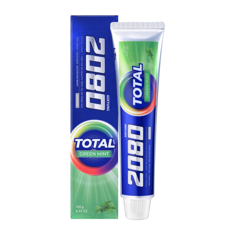 [DENTAL CLINIC 2080] Зубная паста ЗЕЛЕНАЯ МЯТА Total Green Mint, 120 г