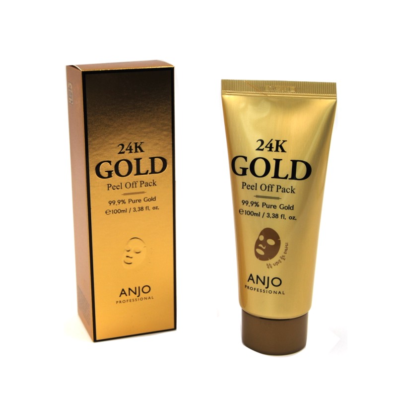 [ANJO PROFESSIONAL] Маска-пленка для лица БИОЗОЛОТО 24К Gold Pell Оff Рack, 100 мл