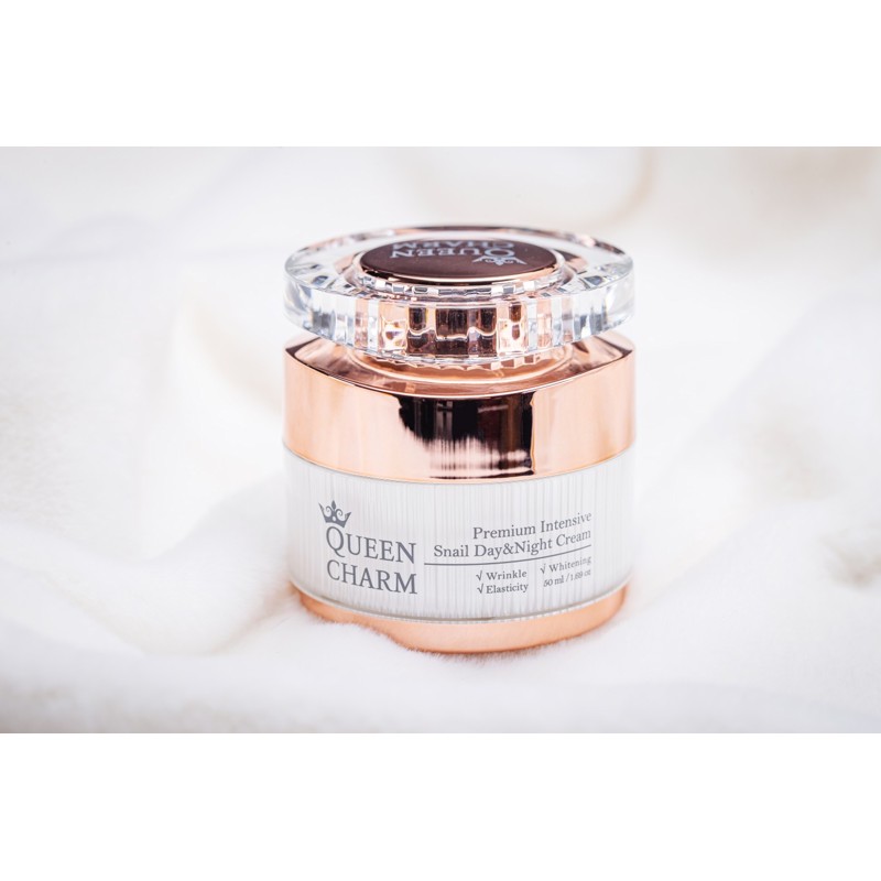 [QUEENCHARM] Крем для лица МУЦИН УЛИТКИ 20% Premium Intensive Snail Day & Night Cream, 50 мл