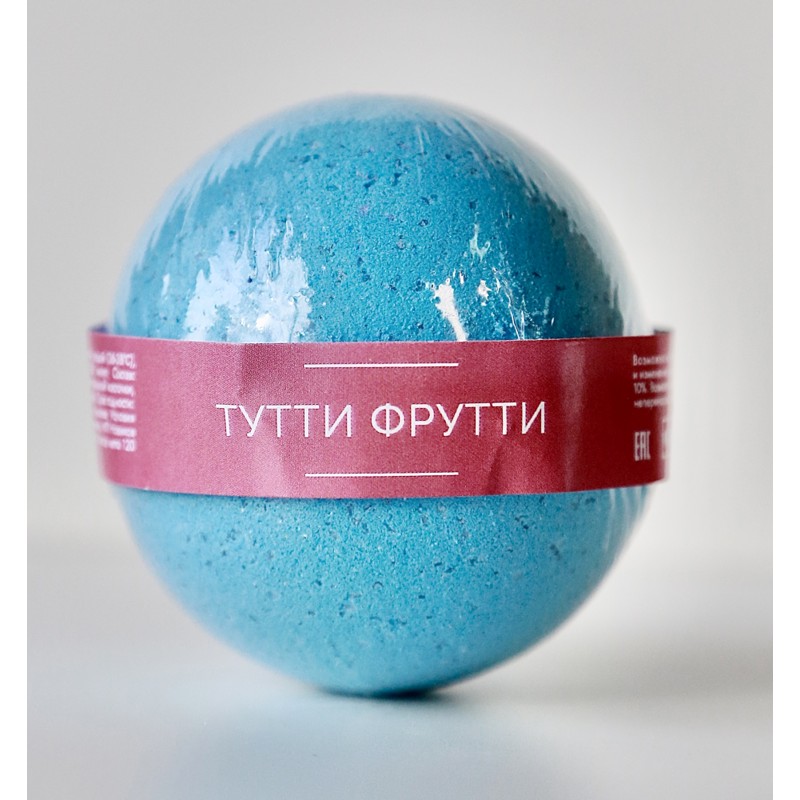 [NOKAMI] Бомбочка для ванн ТУТТИ ФРУТТИ шипящая, 120 гр