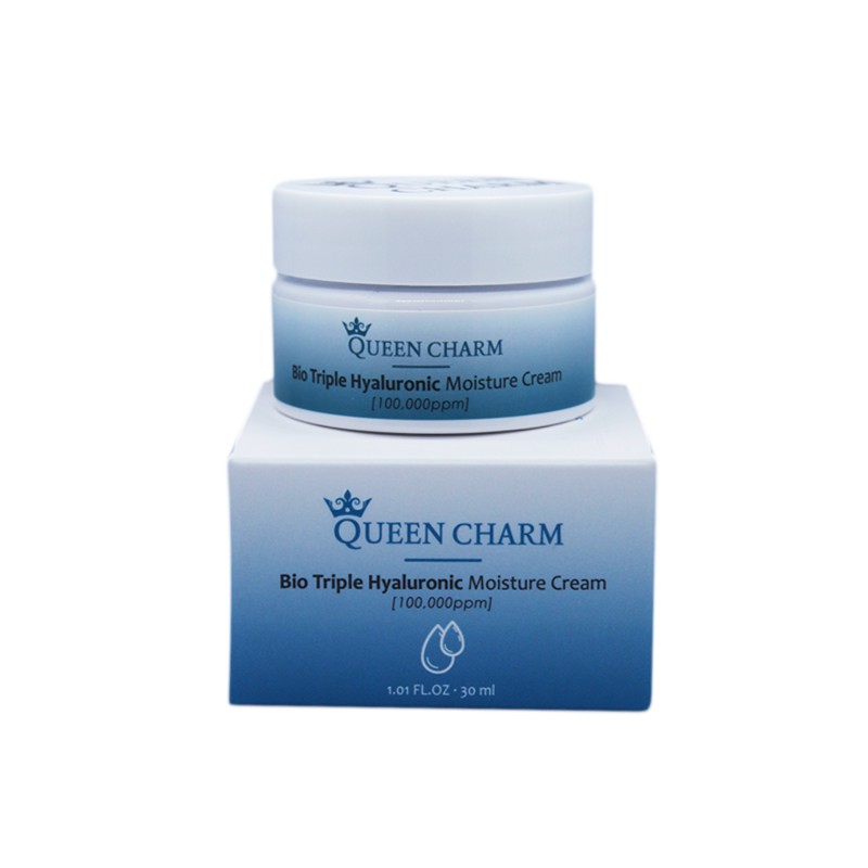 [QUEENCHARM] Крем для лица увлажняющий БИОКОМПЛЕКС ГИАЛУРОНОВОЙ КИСЛОТЫ 10% Bio Triple Hyaluronic Moisture Cream,
