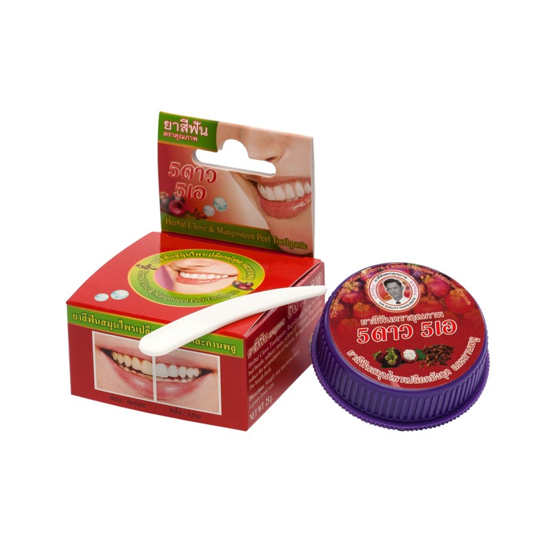 [5 STAR COSMETIC] Зубная паста ЭКСТРАКТ МАНГОСТИНА травяная, 25 гр