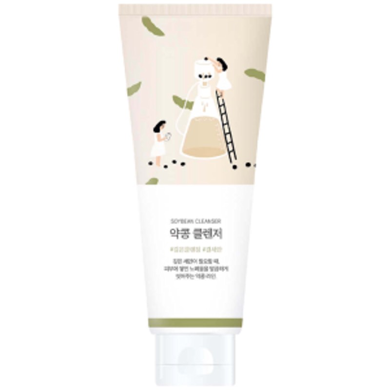 [ROUND LAB] Пенка-скраб для лица СОЕВЫЕ БОБЫ Round Lab Soybean Cleanser, 150 мл