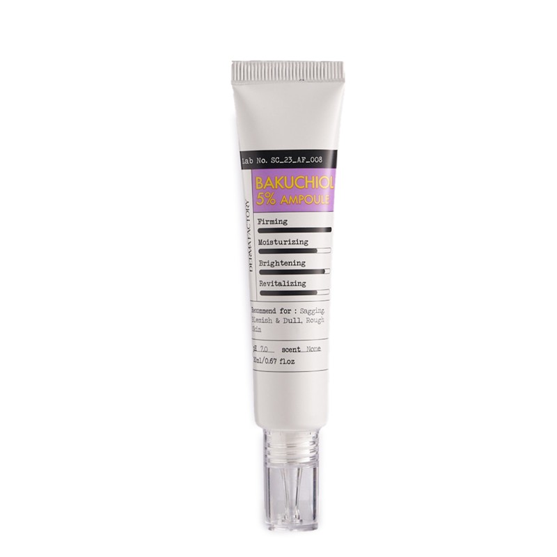 [DERMA FACTORY] Сыворотка для лица БАКУЧИОЛ гипоаллергенная Bakuchiol 5% Ampoule, 20 мл