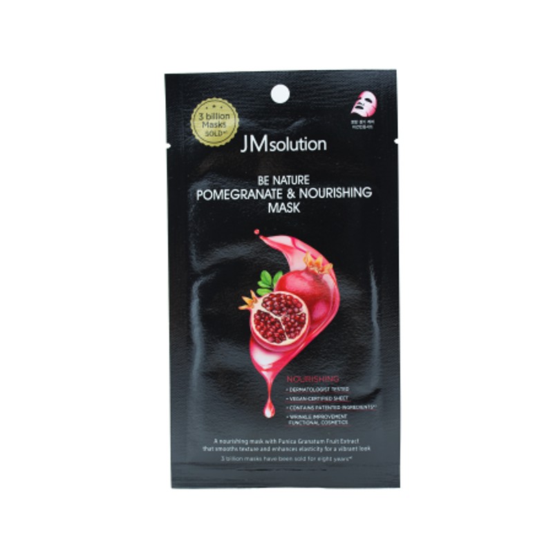 [JMSOLUTION] Маска для лица тканевая ГРАНАТ Pomegranate&Nourishing Mask, 24 мл