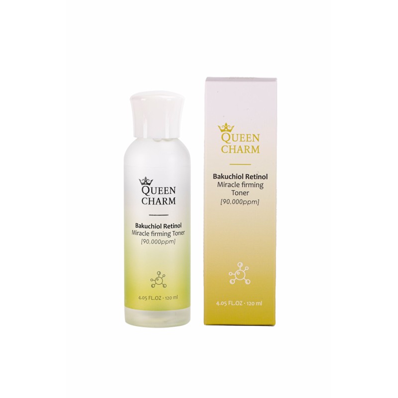 [QUEENCHARM] Тонер для лица БАКУЧИОЛ И РЕТИНОЛ 9% укрепляющий Bakuchiol Retinol Miracle Firming Toner, 120 мл