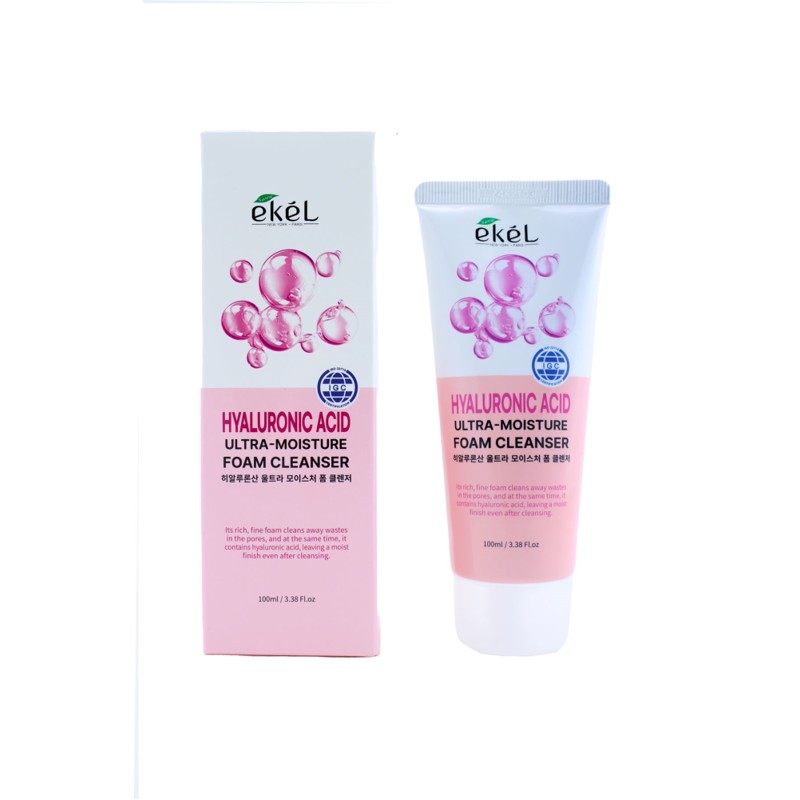 [EKEL] Пенка для умывания ГИАЛУРОНОВАЯ КИСЛОТА ультраувлажняющая Hyaluronic Acid Ultra, 100 мл