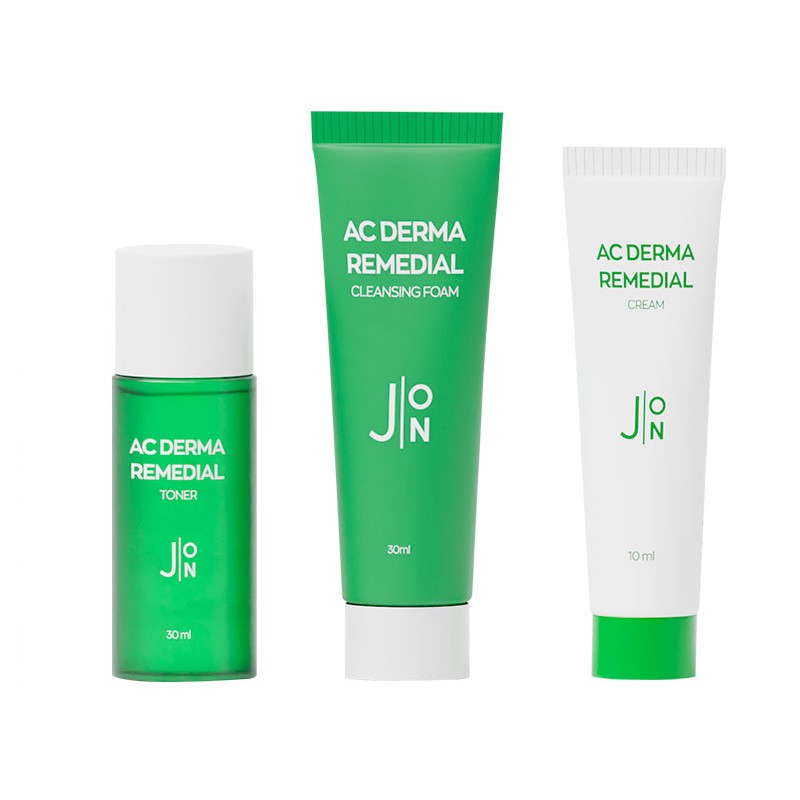 [J:ON] НАБОР ПРОБНИКОВ для ухода за кожей СТОП-АКНЕ, AC Derma Remedial 10 мл/30 мл х 2 шт.