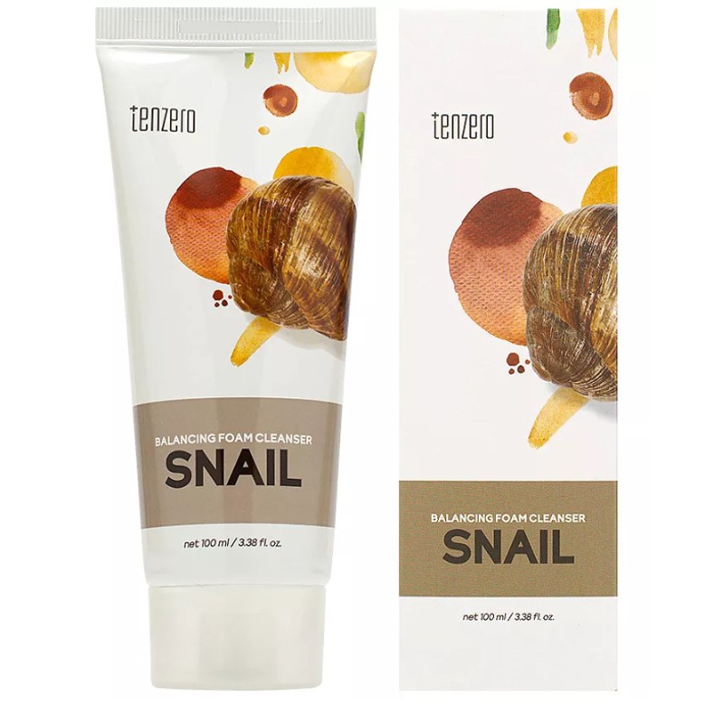 [TENZERO] Пенка для умывания МУЦИН УЛИТКИ Balancing Foam Cleanser-Snail, 100 мл