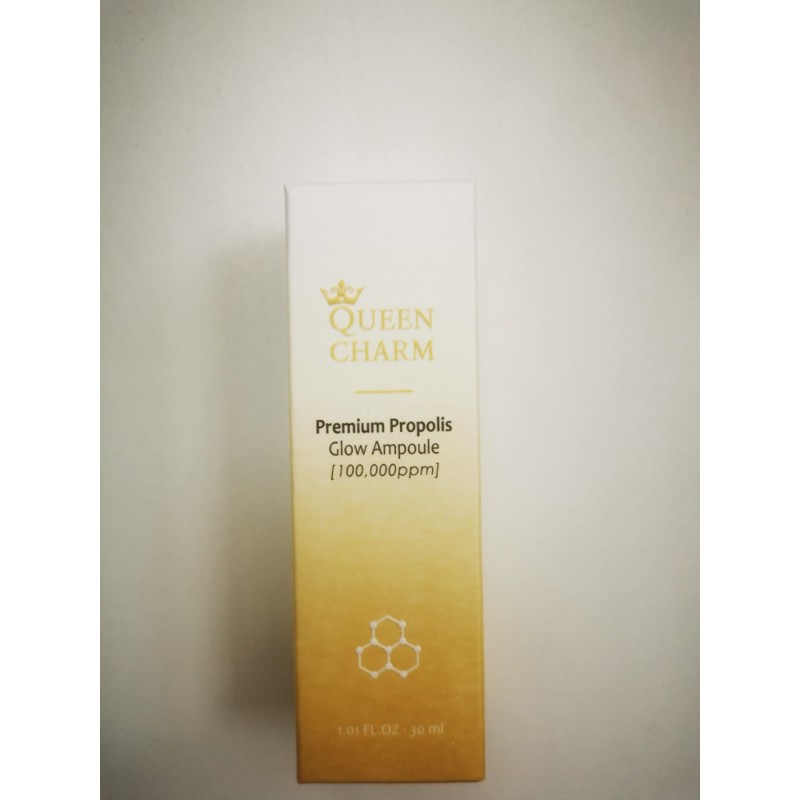 [QUEENCHARM] Сыворотка для лица ПРОПОЛИС 10% для сияния кожи ампульная, 30 мл
