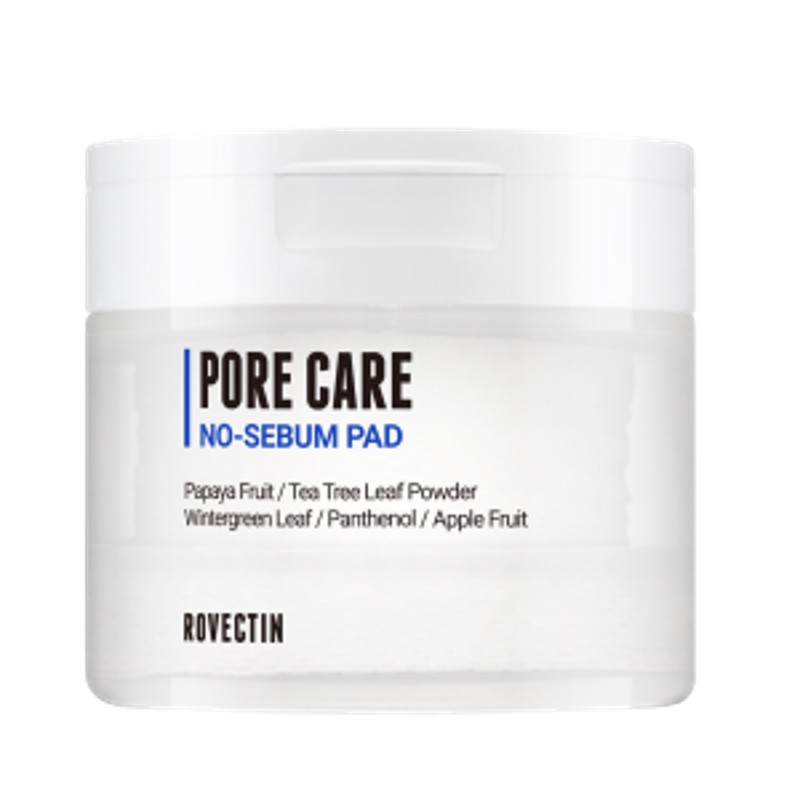 [ROVECTIN] Тонер-пэды для лица ОЧИЩЕНИЕ ПОР Pore Care No-Sebum Pad, 60 шт