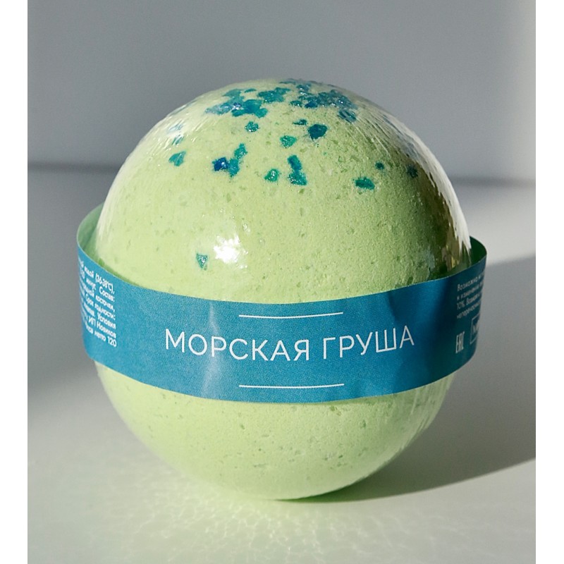 [NOKAMI] Бомбочка для ванн МОРСКАЯ ГРУША шипящая, 120 гр