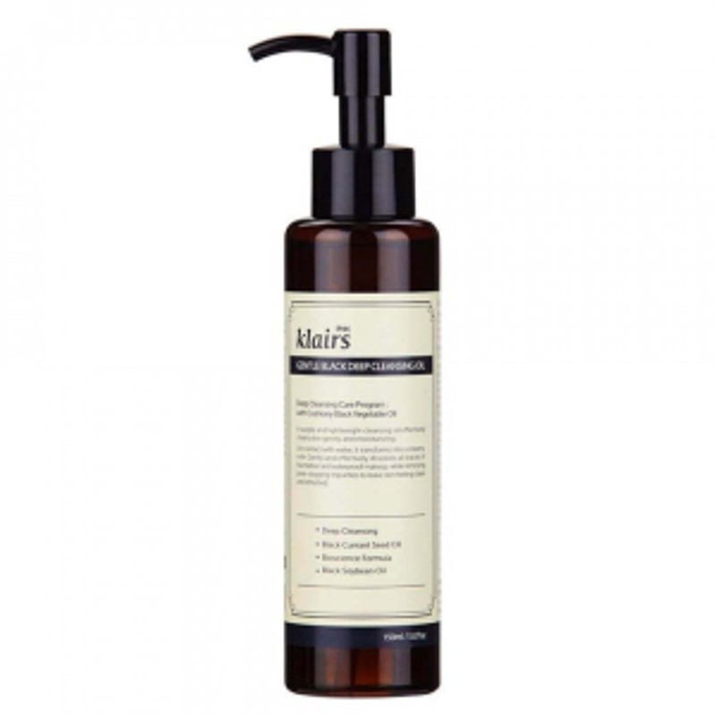 [DEAR. KLAIRS] Масло для лица гидрофильное Dear.Klairs Gentle Black Deep Cleansing Oil, 150 мл