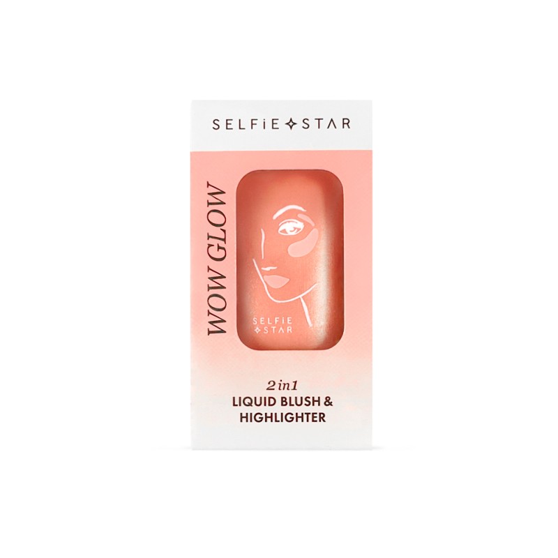 [SELFIE STAR] Жидкие румяна + хайлайтер для лица и тела БЛЕСК 2 in 1 Liquid Blush & Highlighter Wow Glow Glitz, 20