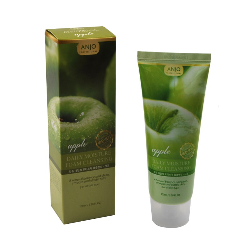 [ANJO PROFESSIONAL] Пенка для умывания увлажняющая ЯБЛОКО Moisture Foam Cleansing Apple, 100 мл