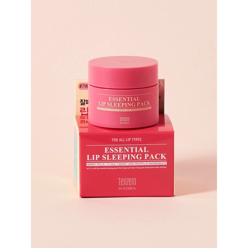 [TENZERO] Маска для губ ночная ЭКСТРАКТ ЯГОД И МЁДА Essential Lip Sleeping Pack Berry Polis, 15 гр