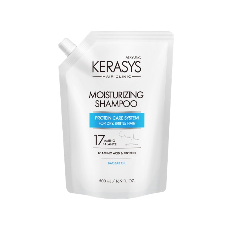 [KERASYS] Шампунь для волос УВЛАЖНЯЮЩИЙ Moisturizing Shampoo (запасной блок), 500 мл