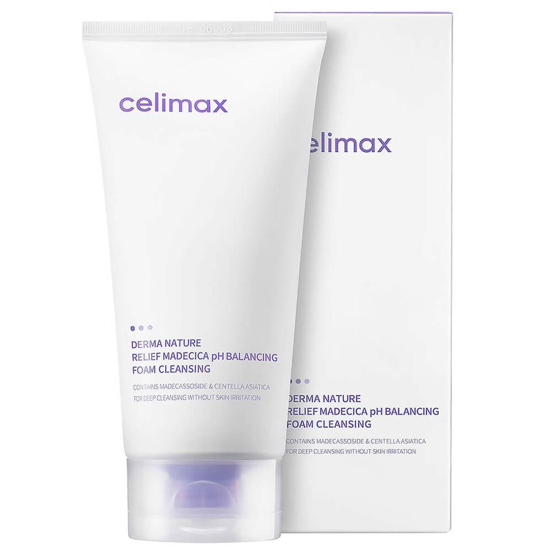 [CELIMAX] Derma Nature Relief Madecica pH Balancing Foam Cleansing Пенка для умывания ДЕЛИКАТНАЯ, 150 мл