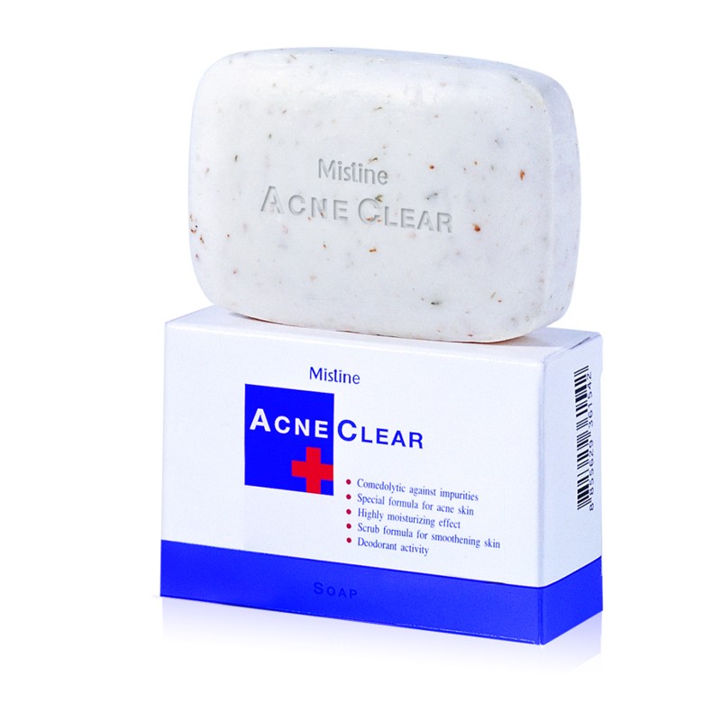 [MISTINE] Мыло для лица и тела от угрей и прыщей Acne Clear Soap, 90 г