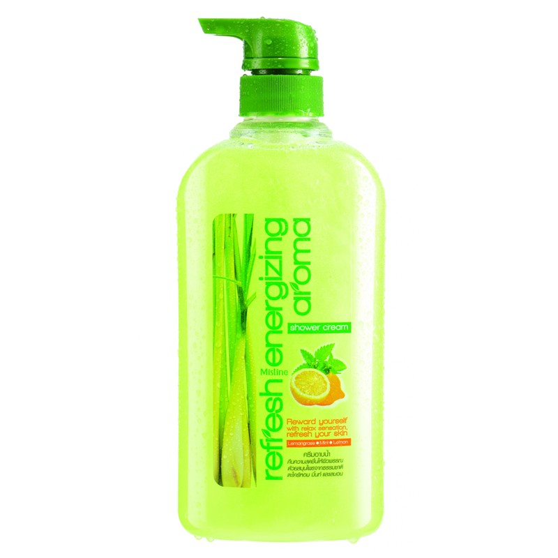 [MISTINE] Гель бодрящий для душа с лемонграссом Refresh Energizing Aroma Shower Cream, 500 мл