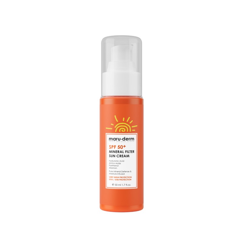 [MARU.DERM] Крем для лица солнцезащитный MINERAL FILTER Sun Cream SPF 50+, 50 мл