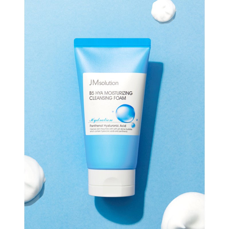 [JMSOLUTION] Пенка для умывания увлажняющая ПАНТЕНОЛ И ГИАЛУРОНОВАЯ КИСЛОТА B5 Hya Moisturizing Cleansing Foam, 1