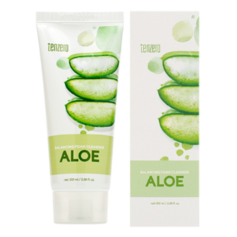 [TENZERO] Пенка для умывания ЭКСТРАКТ АЛОЭ Balancing Foam Cleanser-Aloe, 100 мл