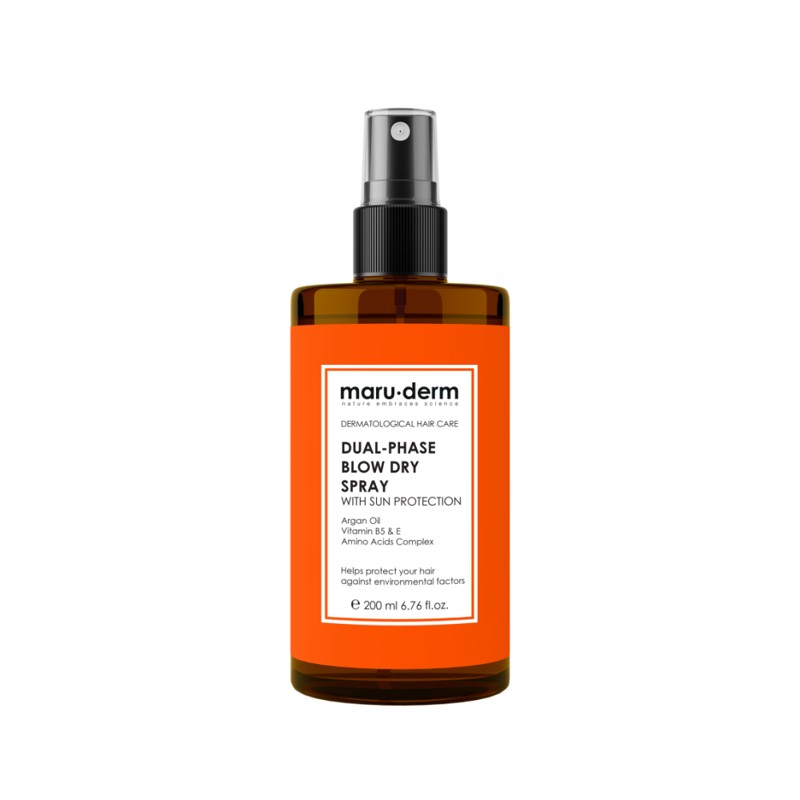 [MARU.DERM] Спрей для укладки волос феном С ЗАЩИТОЙ ОТ СОЛНЦА двухфазный Dual-Phase Blow Dry Spray With Sun Prot