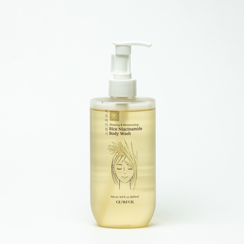 [GLAMFOX] Гель для душа РИС И НИАЦИНАМИД Rice Niacinamide Body Wash, 500 мл