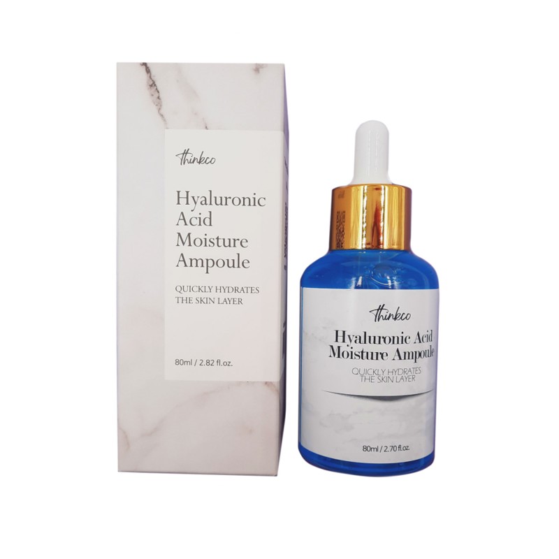 [THINKCO] Сыворотка для лица увлажняющая ГИАЛУРОНОВАЯ КИСЛОТА Hyaluronic Acid Moisture Ampoule, 80 мл
