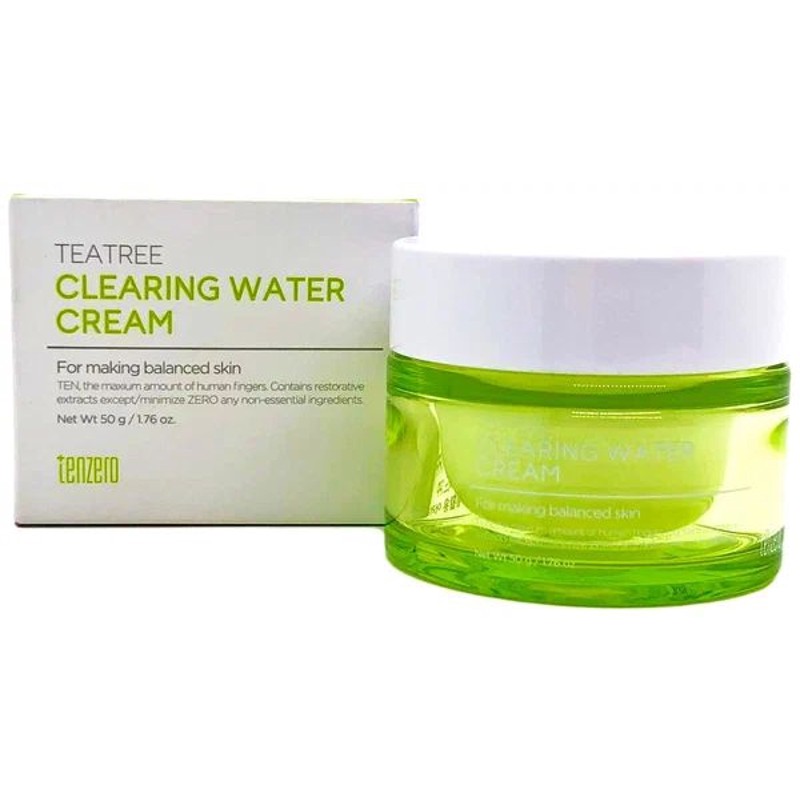 [TENZERO] Крем для лица укрепляющий ЭКСТРАКТ ЧАЙНОГО ДЕРЕВА Teatree Clearing Water Cream, 50 гр