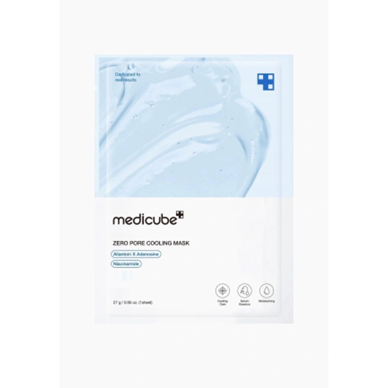 [MEDICUBE] Маска для лица тканевая охлаждающая СУЖЕНИЕ ПОР Zero Pore Cooling Mask, 27 мл