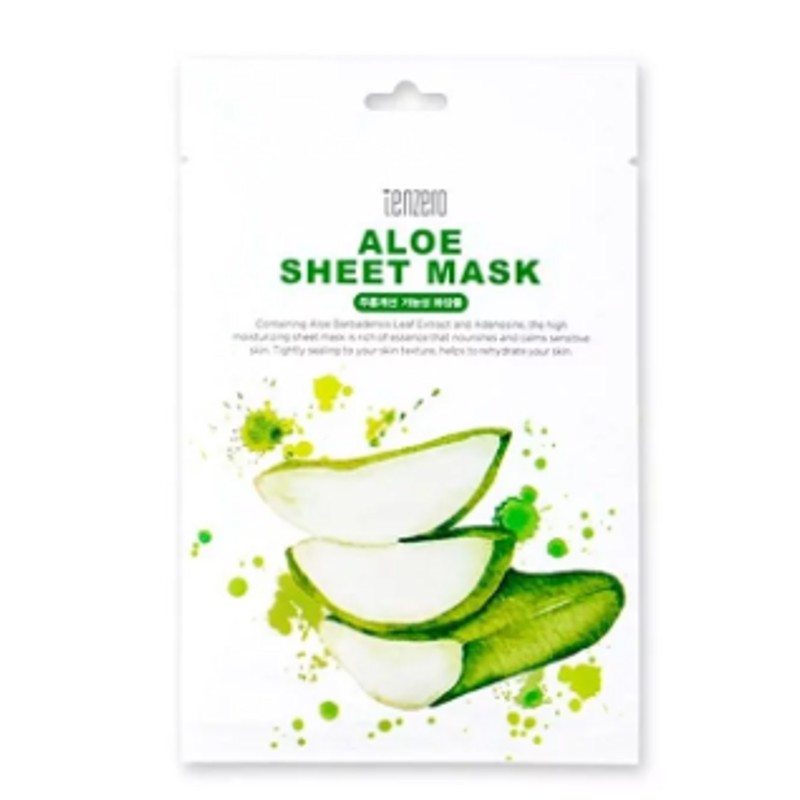 [TENZERO] Маска для лица тканевая АЛОЭ ВЕРА Aloe Sheet Mask, 25 мл
