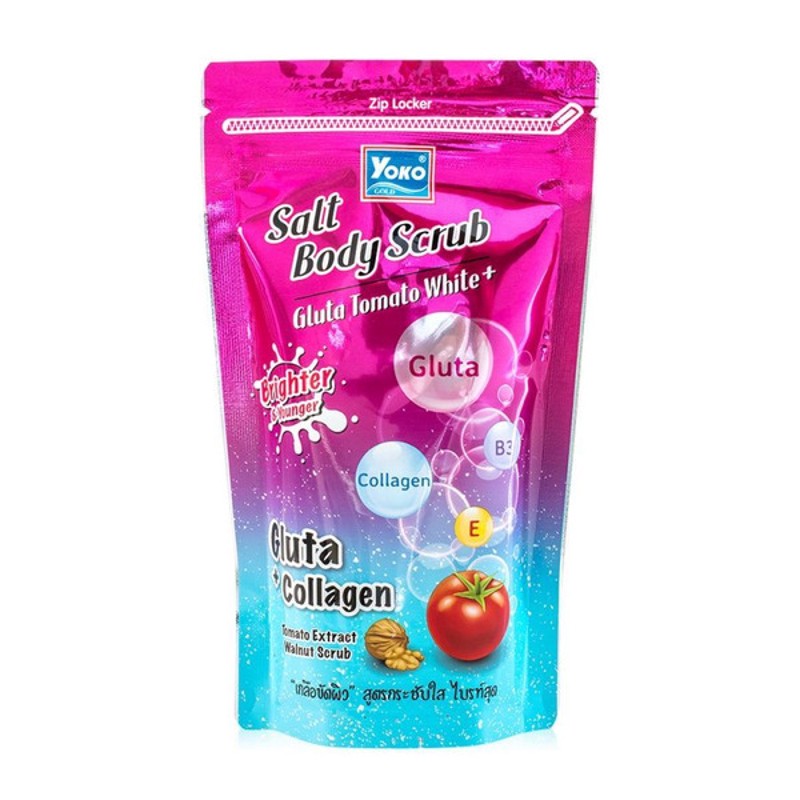 [YOKO] Скраб для тела солевой ГЛУТАТИОН И ТОМАТ Salt Body Scrub Gluta Tomato White+, 350 гр