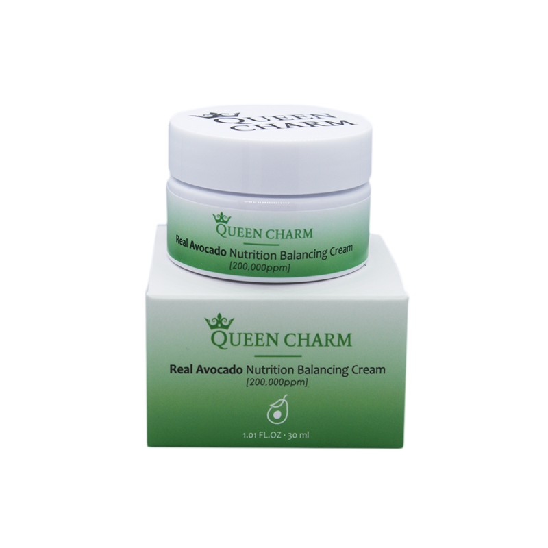 [QUEENCHARM] Крем для лица питательный МАСЛО АВОКАДО 20% Real Avocado Nutrition Balancing Cream, 30 мл