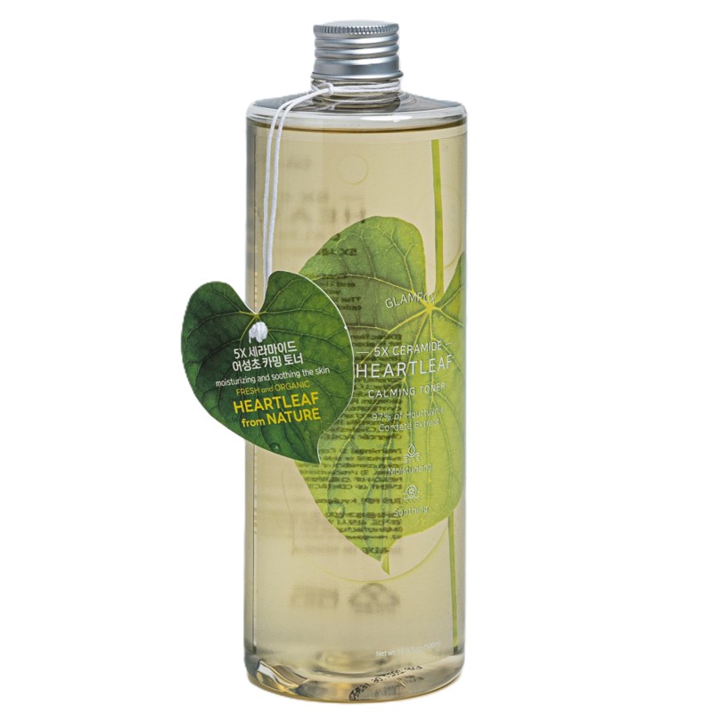 [GLAMFOX] Тонер для лица КЕРАМИДЫ И ХАУТТЮНИЯ успокаивающий 5X Ceramide Heartleaf Calming Toner, 500 мл