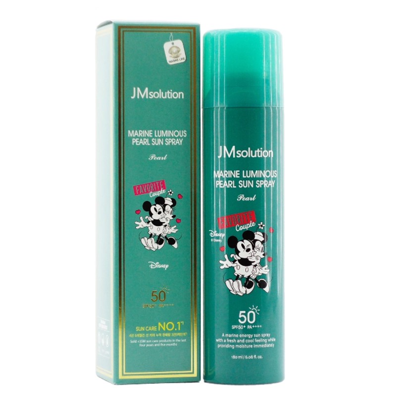 [JMSOLUTION] Спрей для лица и тела солнцезащитный ЭКСТРАКТ ЖЕМЧУГА Disney Marine Luminous Pearl Sun Spray SPF50+